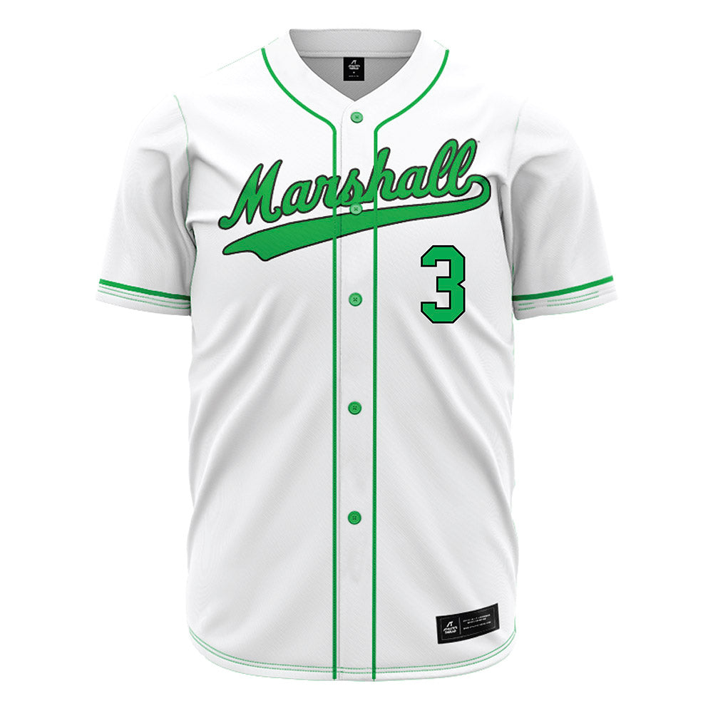 Marshall - NCAA Baseball : Evan Bottone - White Jersey-0