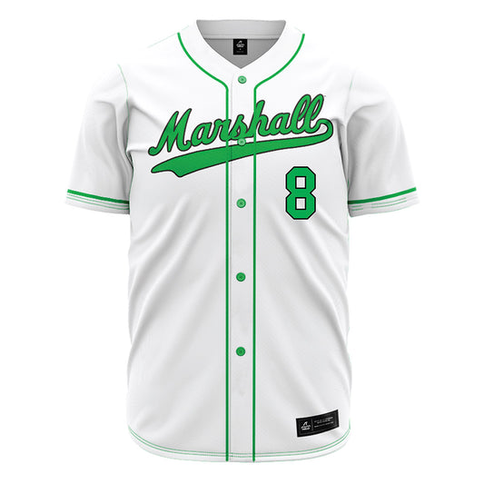 Marshall - NCAA Baseball : Bryce Blevins - White Jersey-0