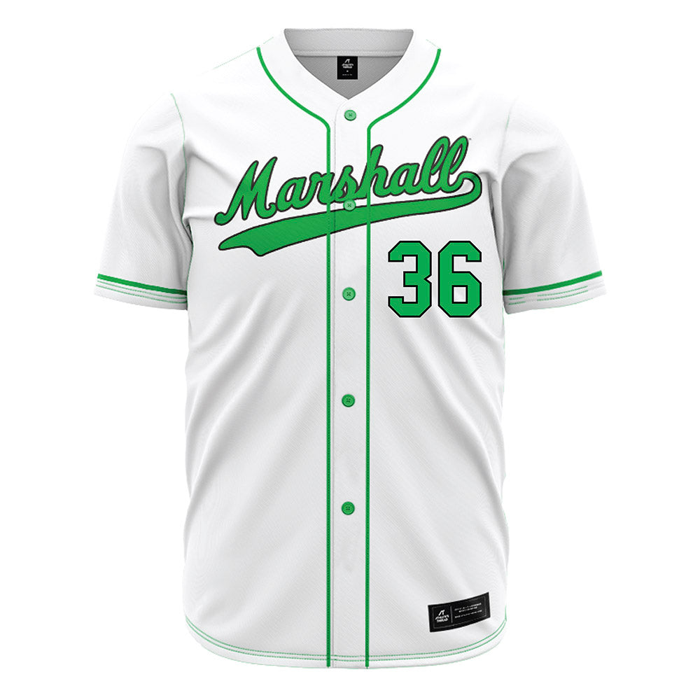 Marshall - NCAA Baseball : Grant Jolly - White Jersey-0