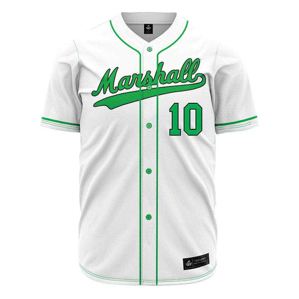 Marshall - NCAA Baseball : Landen Doll - White Jersey-0