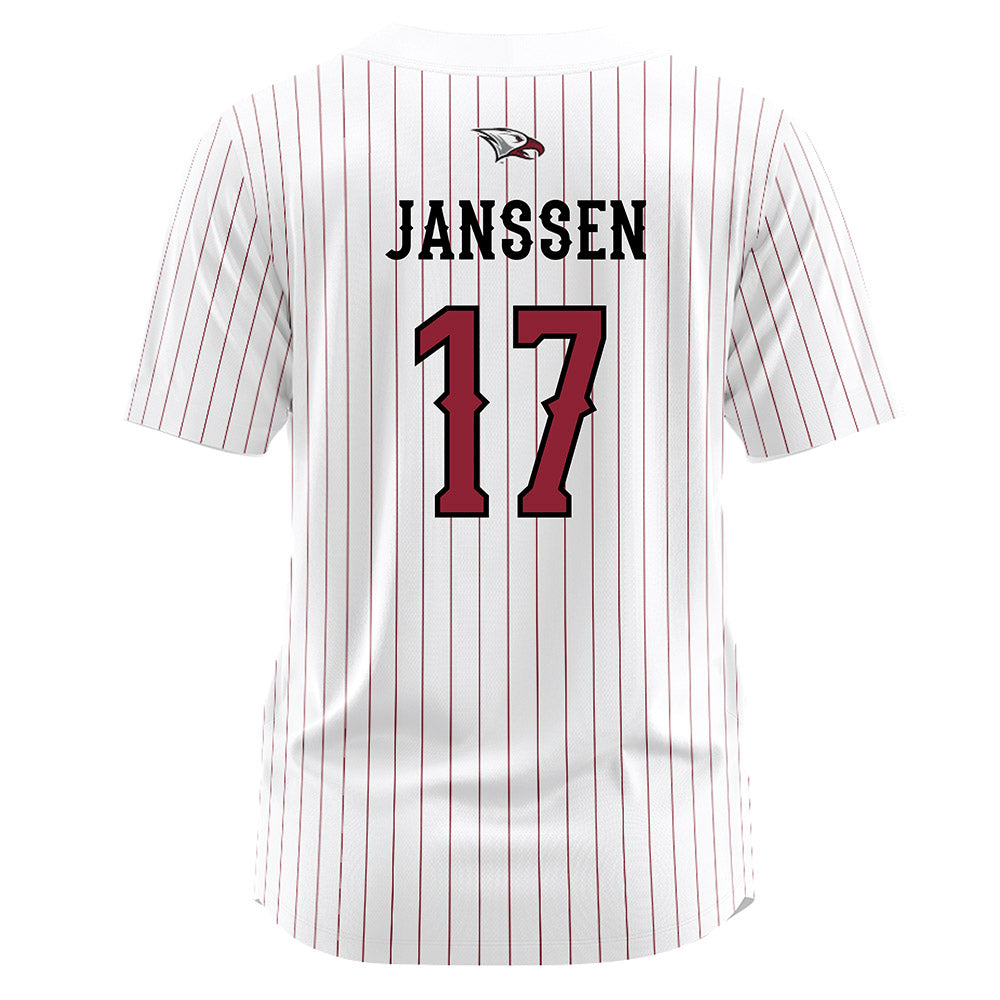 NCCU - NCAA Softball : Madeline Janssen - White Jersey-1