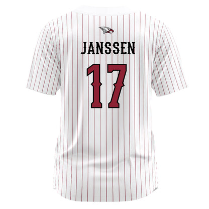 NCCU - NCAA Softball : Madeline Janssen - White Jersey-1
