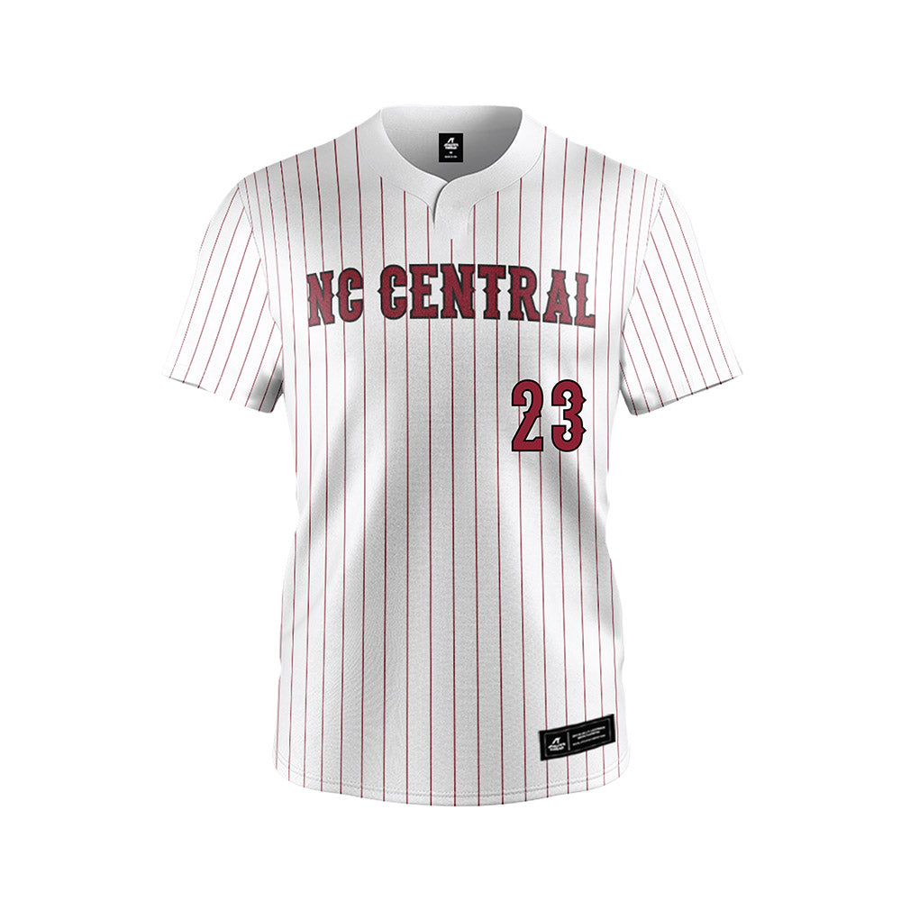 NCCU - NCAA Softball : Megan Ellis - White Jersey-0