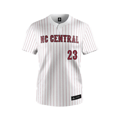 NCCU - NCAA Softball : Megan Ellis - White Jersey-0