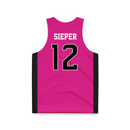 Southern Miss - NCAA Women's Basketball : Morgan Sieper - Pink Basketball Jersey-1