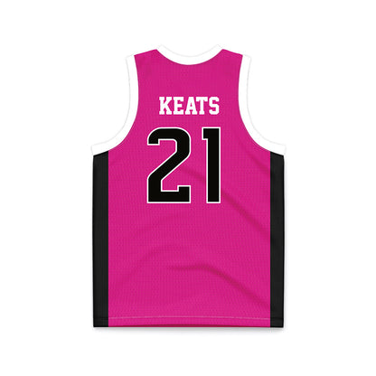 Southern Miss - NCAA Women's Basketball : Carly Keats - Pink Basketball Jersey-1