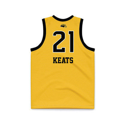 Southern Miss - NCAA Women's Basketball : Carly Keats - Gold Basketball Jersey-1