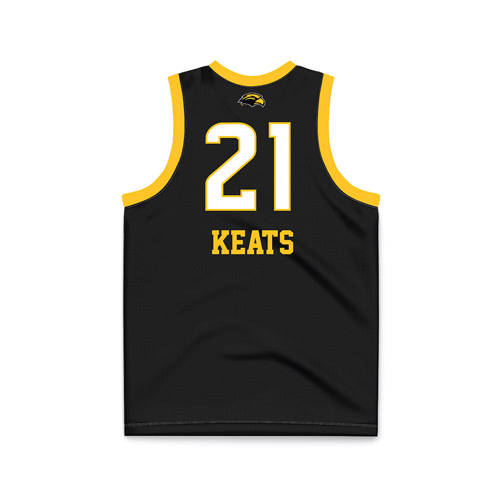 Southern Miss - NCAA Women's Basketball : Carly Keats - Black Basketball Jersey-1
