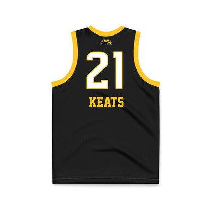 Southern Miss - NCAA Women's Basketball : Carly Keats - Black Basketball Jersey-1