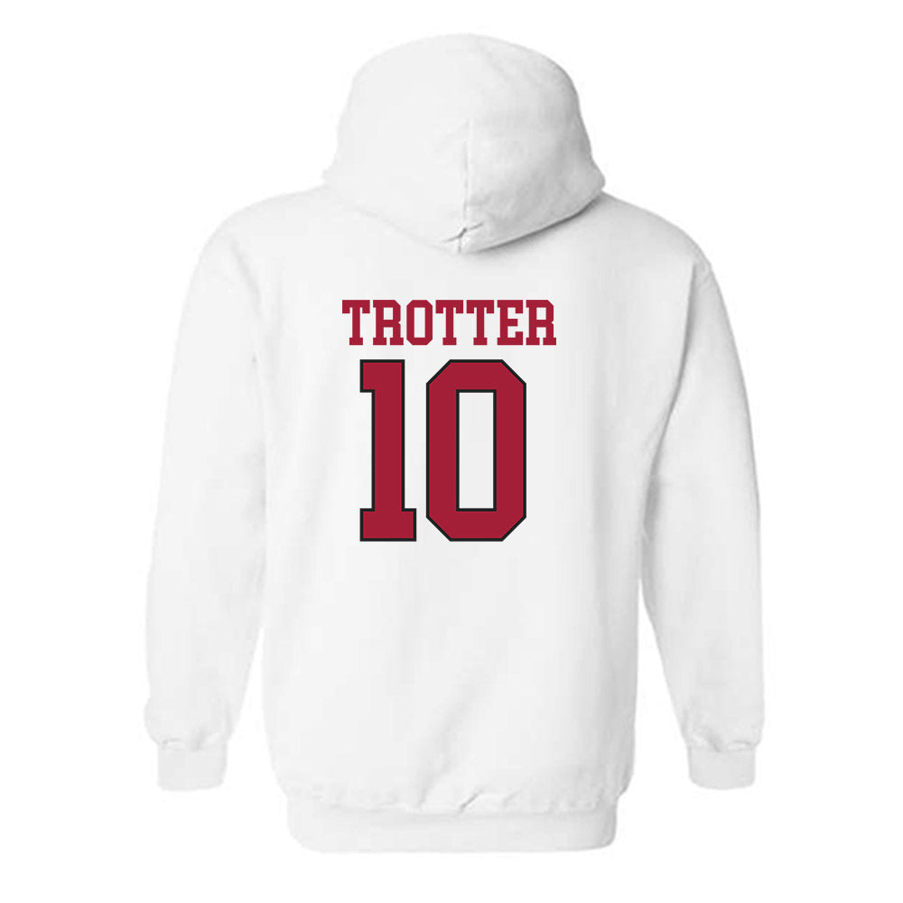 Arkansas - NCAA Football : Cade Trotter - Replica Shersey Hooded Sweatshirt-3