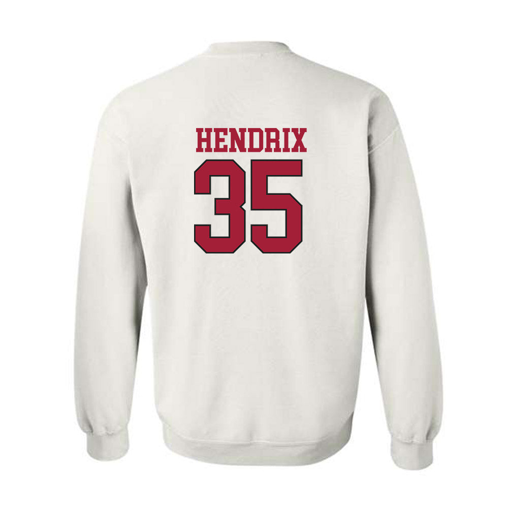 Arkansas - NCAA Football : Hutson Hendrix - Replica Shersey Crewneck Sweatshirt-1