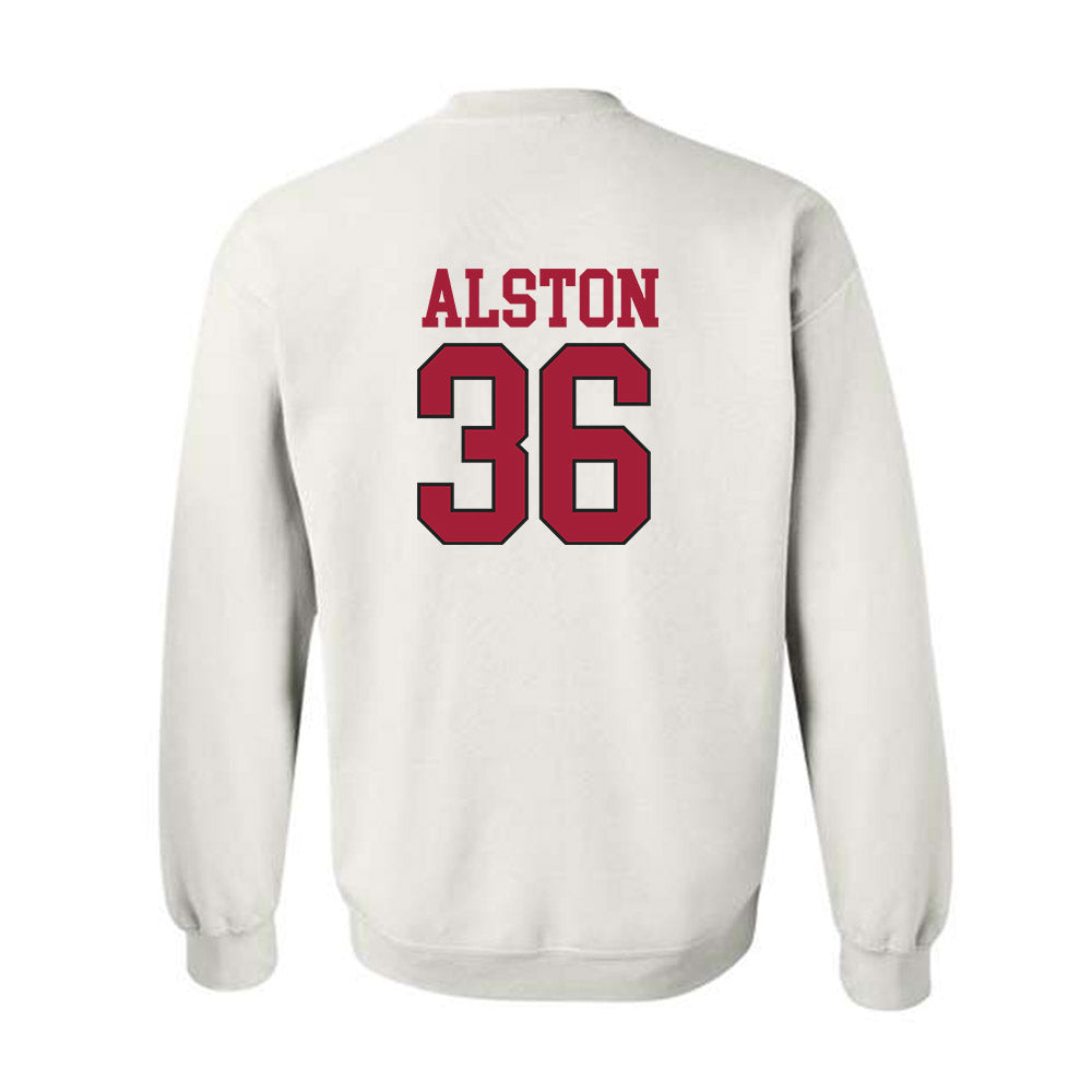 Arkansas - NCAA Football : Brian Alston - Replica Shersey Crewneck Sweatshirt-1