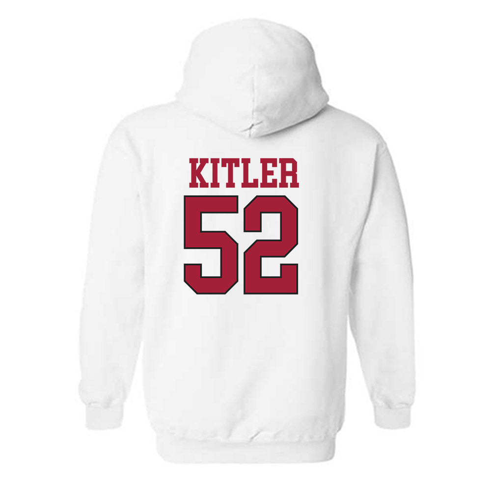 Arkansas - NCAA Football : Caden Kitler - Replica Shersey Hooded Sweatshirt-2