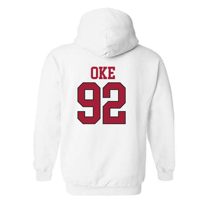 Arkansas - NCAA Football : David Oke - Replica Shersey Hooded Sweatshirt-3