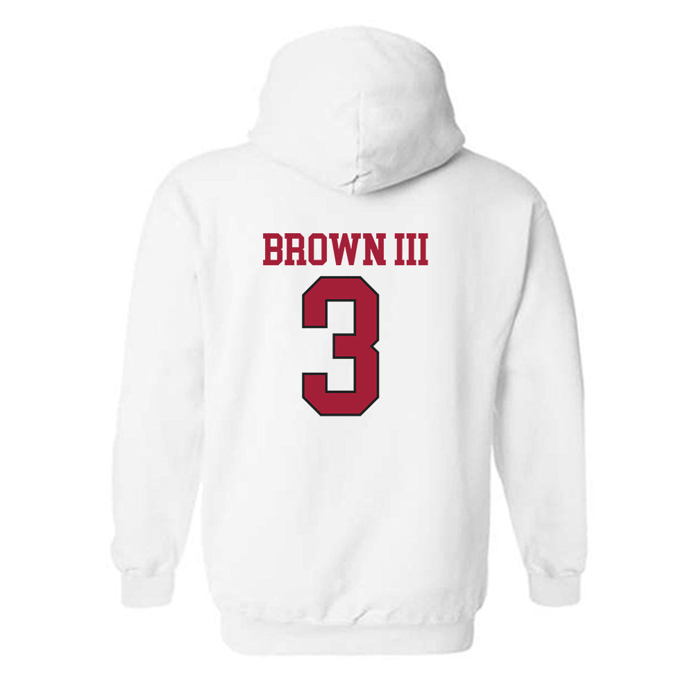 Arkansas - NCAA Football : CS Brown III - Replica Shersey Hooded Sweatshirt-3