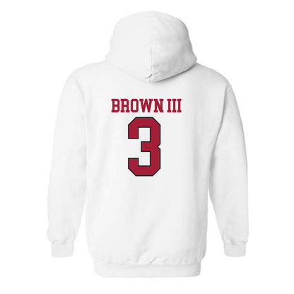 Arkansas - NCAA Football : CS Brown III - Replica Shersey Hooded Sweatshirt-3