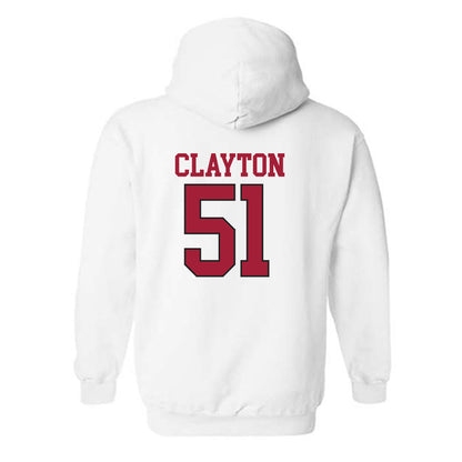 Arkansas - NCAA Football : Carey Clayton - Replica Shersey Hooded Sweatshirt-3