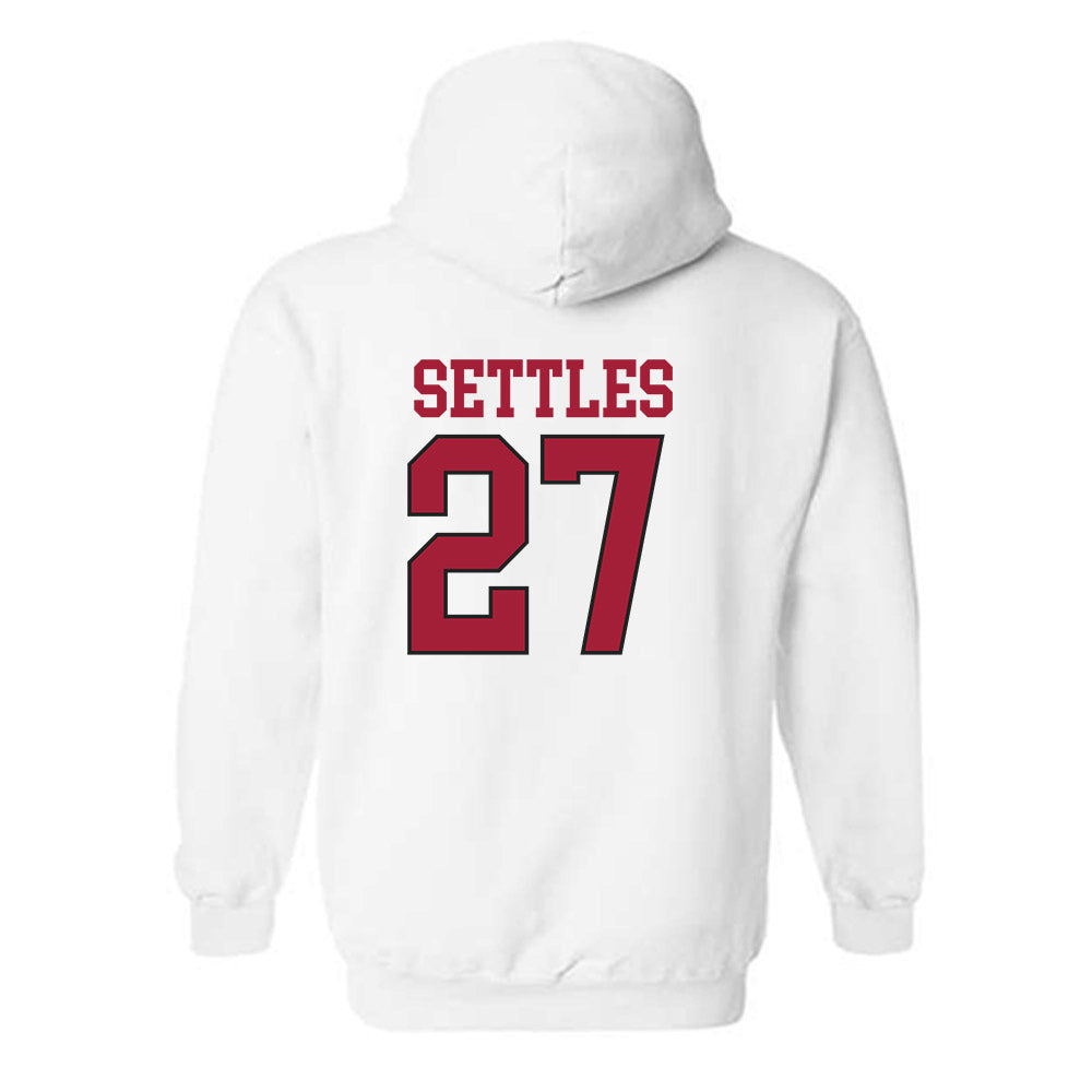 Arkansas - NCAA Football : Cameron Settles - Replica Shersey Hooded Sweatshirt-2
