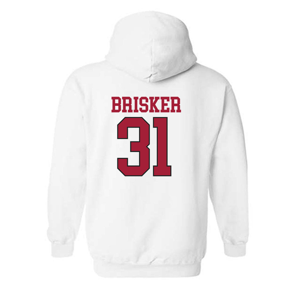 Arkansas - NCAA Football : Blake Brisker - Replica Shersey Hooded Sweatshirt-3