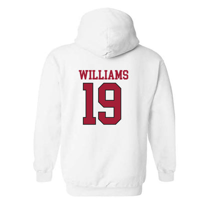 Arkansas - NCAA Football : Kyndrick Williams - Replica Shersey Hooded Sweatshirt-3