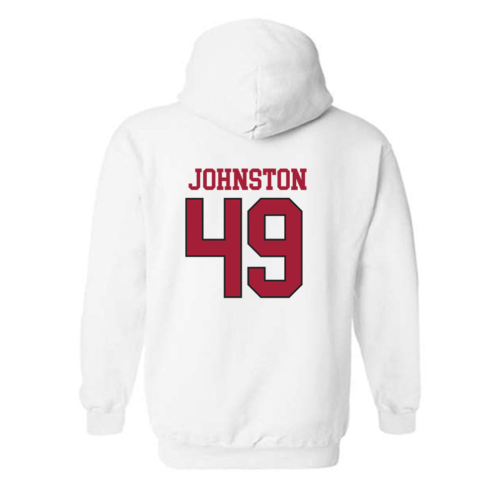 Arkansas - NCAA Football : Adam Johnston - Replica Shersey Hooded Sweatshirt-3