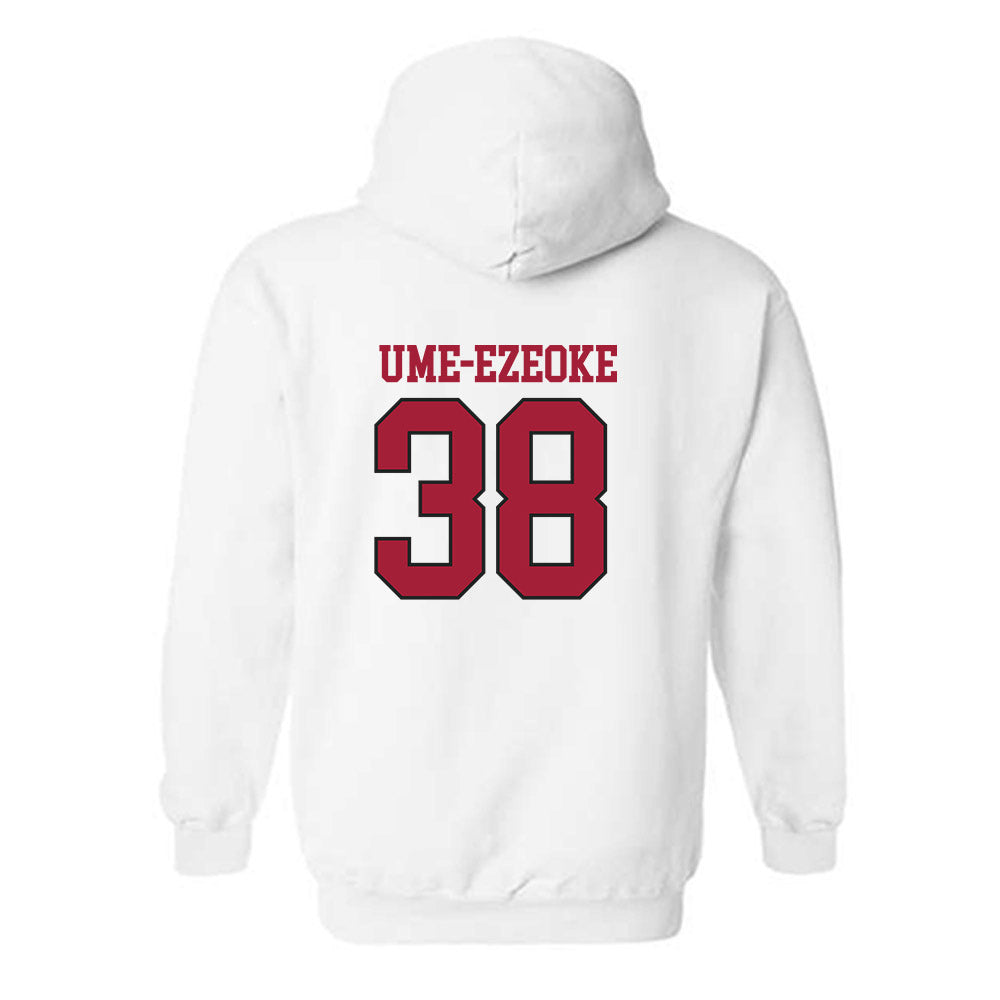 Arkansas - NCAA Football : Bradley Ume-Ezeoke - Replica Shersey Hooded Sweatshirt-3