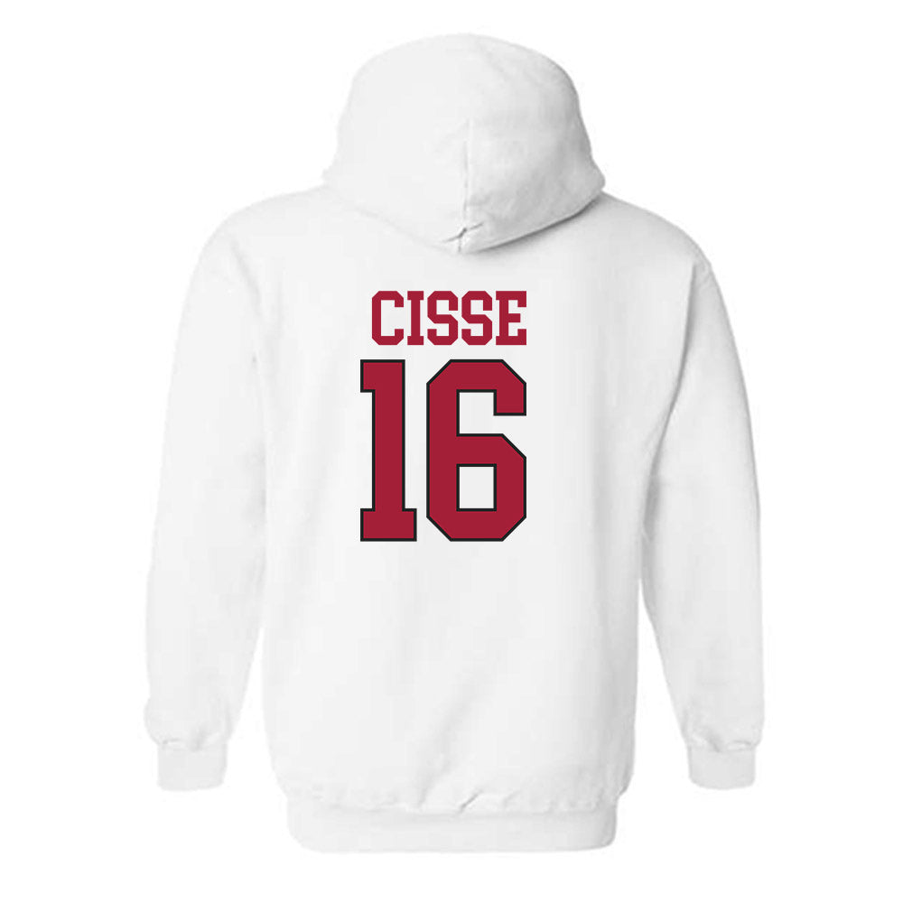 Arkansas - NCAA Football : Ismael Cisse - Replica Shersey Hooded Sweatshirt-2