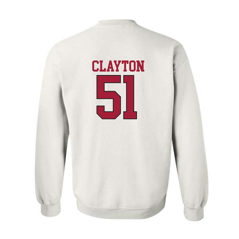 Arkansas - NCAA Football : Carey Clayton - Replica Shersey Crewneck Sweatshirt-1