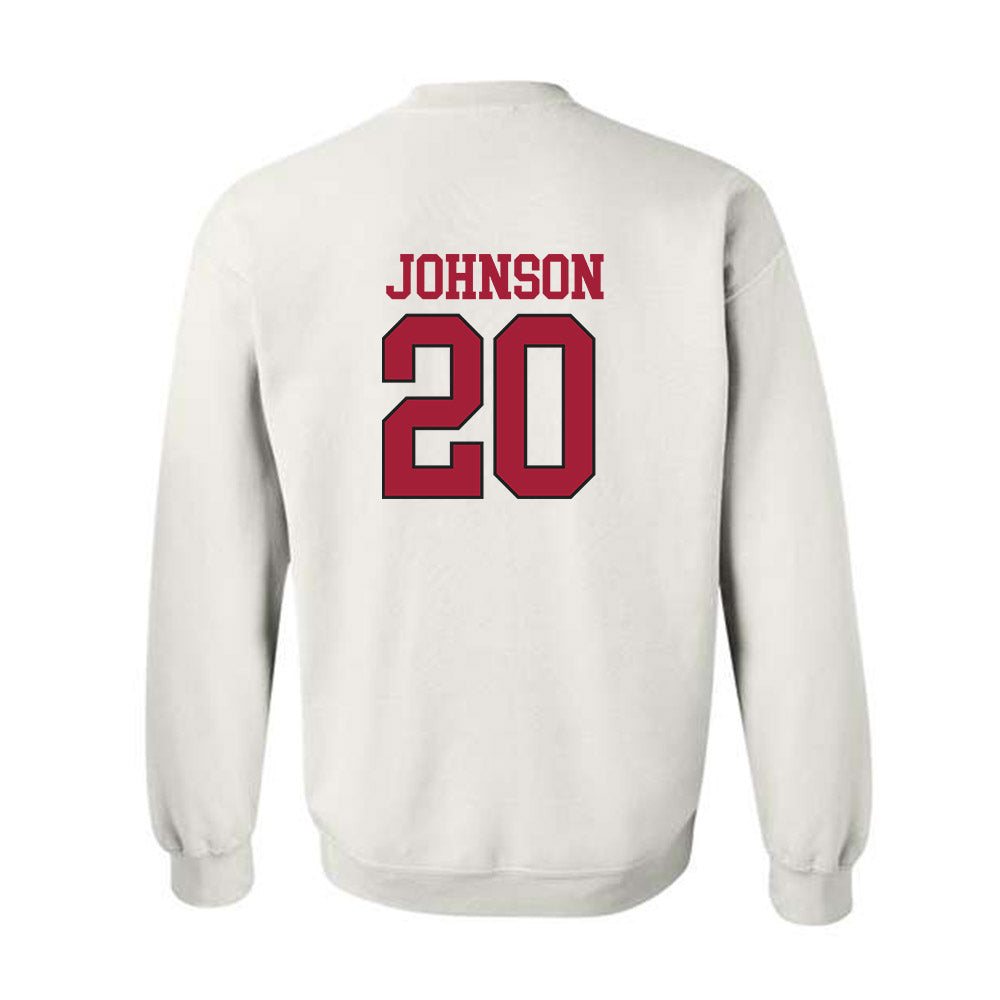 Arkansas - NCAA Football : Jahiem Johnson - Replica Shersey Crewneck Sweatshirt-1