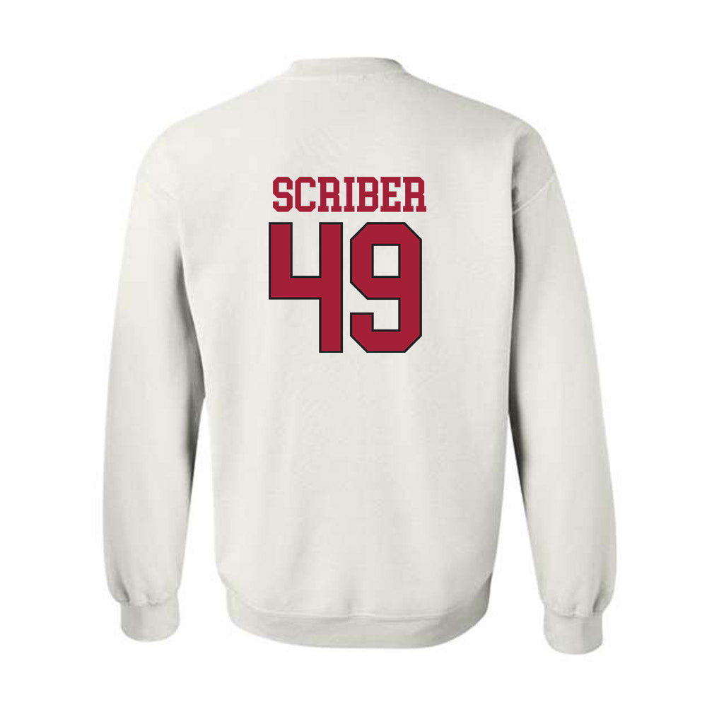 Arkansas - NCAA Football : Braxton Scriber - Replica Shersey Crewneck Sweatshirt-1