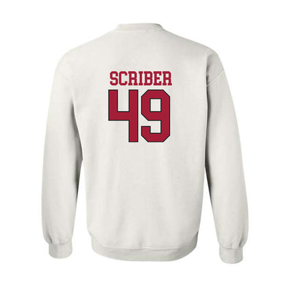 Arkansas - NCAA Football : Braxton Scriber - Replica Shersey Crewneck Sweatshirt-1