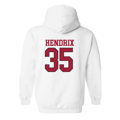 Arkansas - NCAA Football : Hutson Hendrix - Replica Shersey Hooded Sweatshirt-2