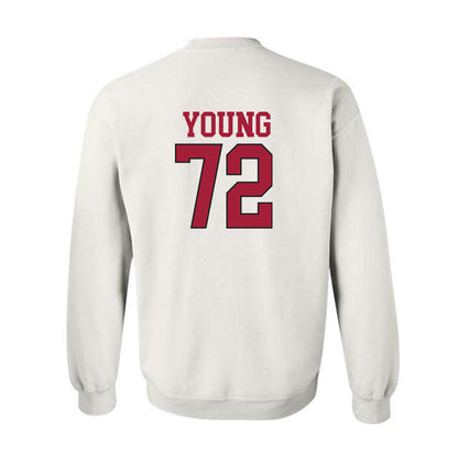 Arkansas - NCAA Football : Tucker Young - Replica Shersey Crewneck Sweatshirt-1