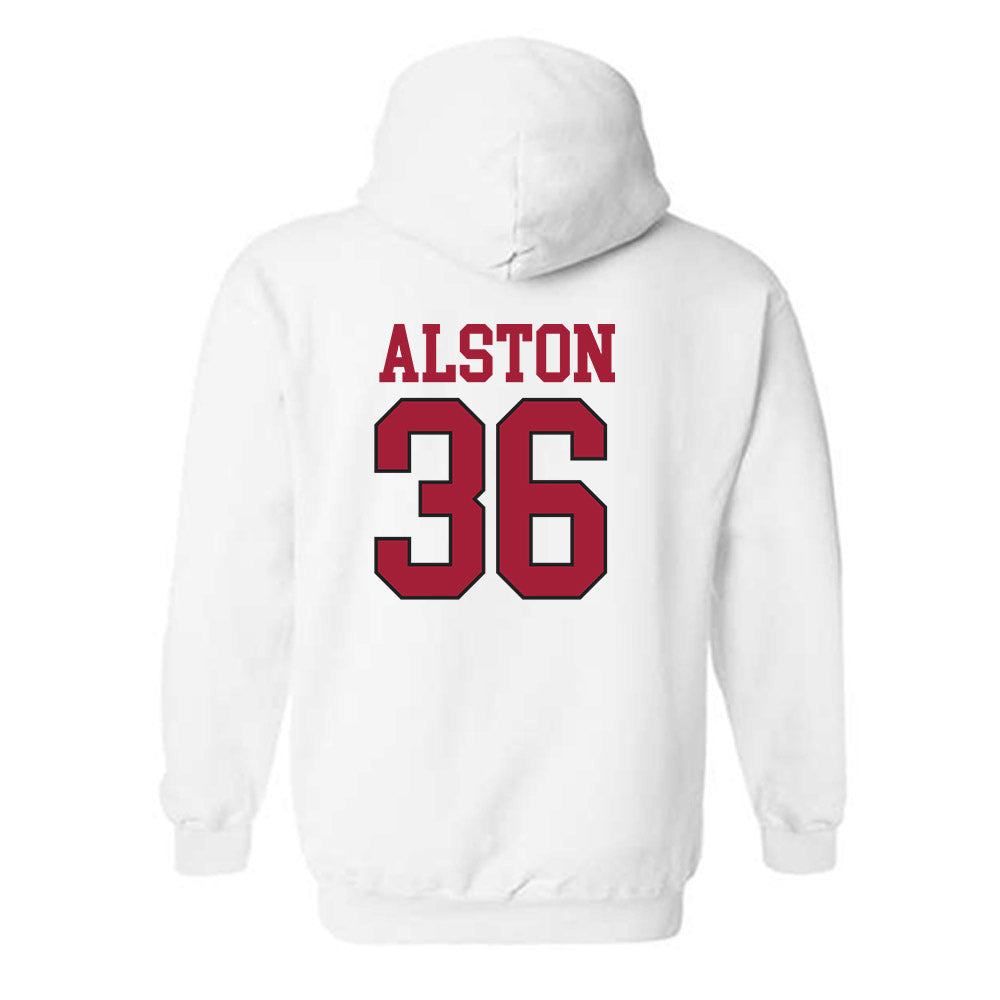 Arkansas - NCAA Football : Brian Alston - Replica Shersey Hooded Sweatshirt-3