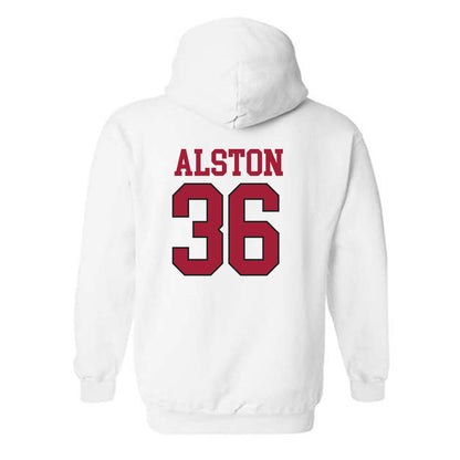 Arkansas - NCAA Football : Brian Alston - Replica Shersey Hooded Sweatshirt-3