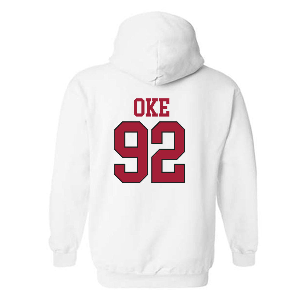 Arkansas - NCAA Football : David Oke - Replica Shersey Hooded Sweatshirt-2
