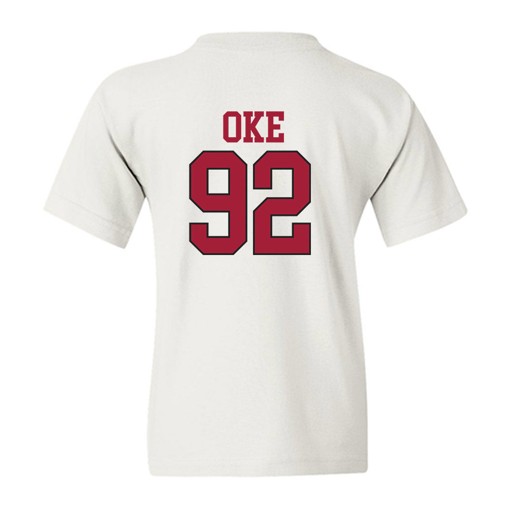 Arkansas - NCAA Football : David Oke - Replica Shersey Youth T-Shirt-1