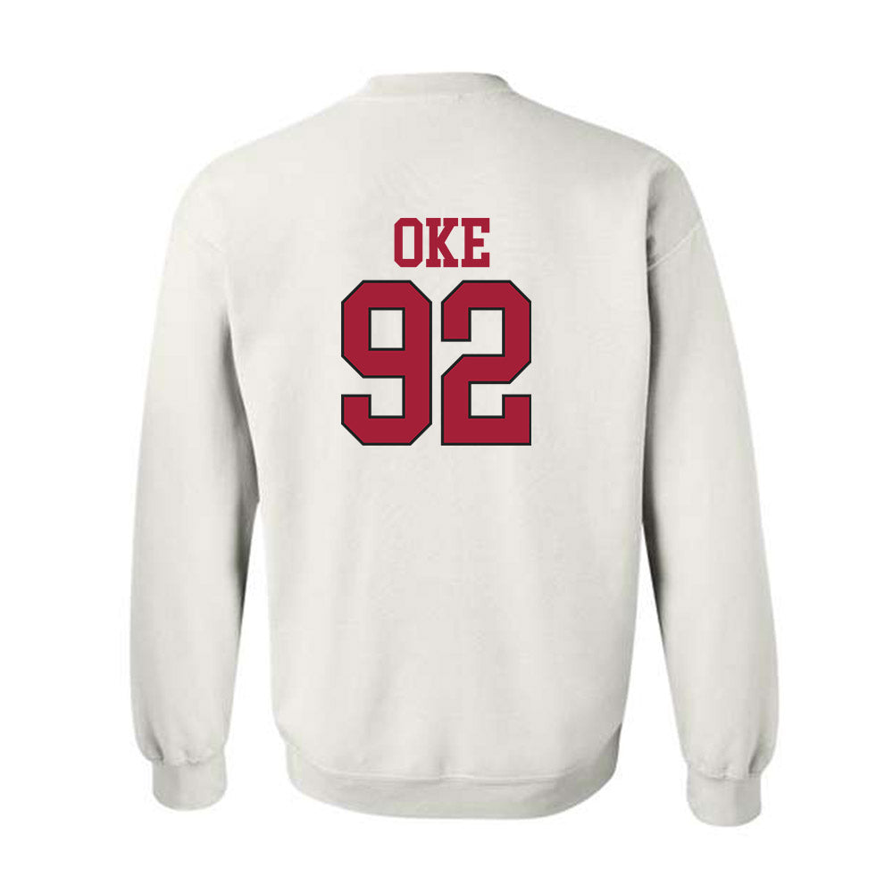 Arkansas - NCAA Football : David Oke - Replica Shersey Crewneck Sweatshirt-1