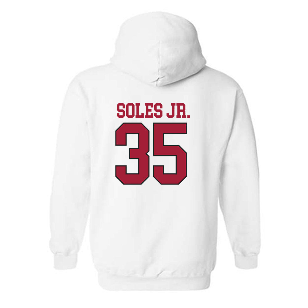 Arkansas - NCAA Football : Steven Soles Jr. - Replica Shersey Hooded Sweatshirt-2