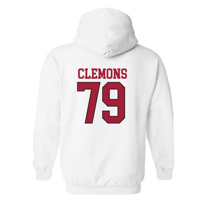 Arkansas - NCAA Football : Josiah Clemons - Replica Shersey Hooded Sweatshirt-3