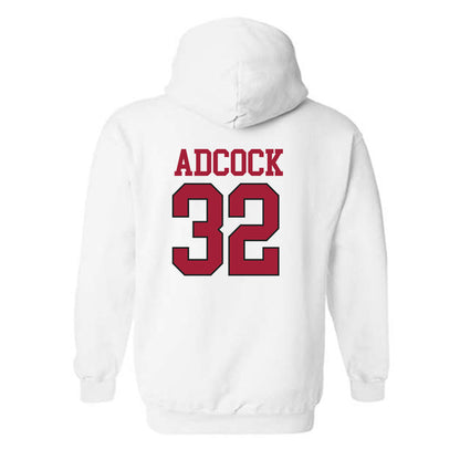 Arkansas - NCAA Football : Matthew Adcock - Replica Shersey Hooded Sweatshirt-3