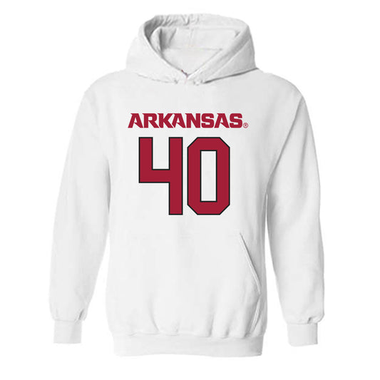 Arkansas - NCAA Football : Colton Yarbrough - Replica Shersey Hooded Sweatshirt-0