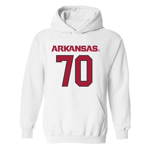 Arkansas - NCAA Football : Dan Grein - Replica Shersey Hooded Sweatshirt-0