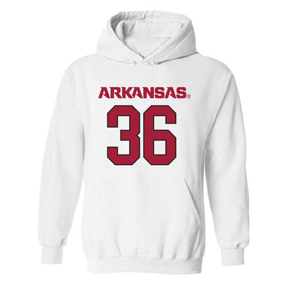 Arkansas - NCAA Football : Gavin Rush - Replica Shersey Hooded Sweatshirt-0
