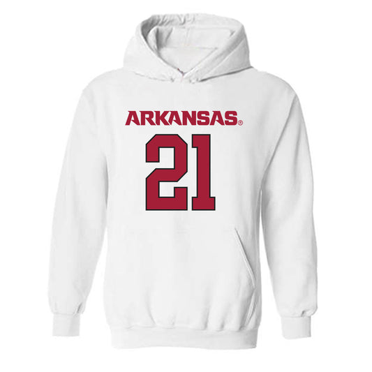 Arkansas - NCAA Football : Jasper Parker - Replica Shersey Hooded Sweatshirt-0
