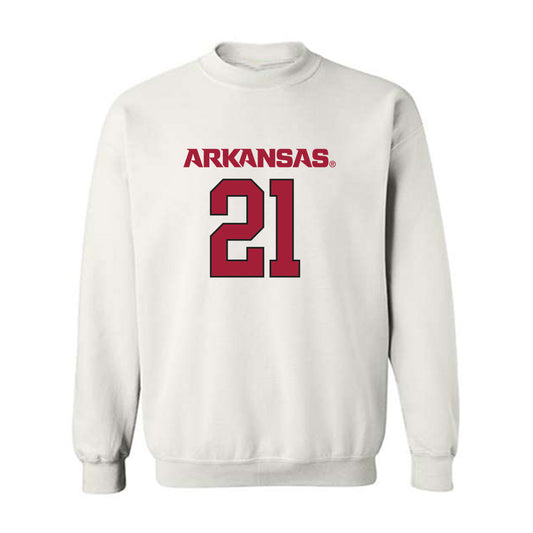 Arkansas - NCAA Football : Tyler Scott - Replica Shersey Crewneck Sweatshirt-0