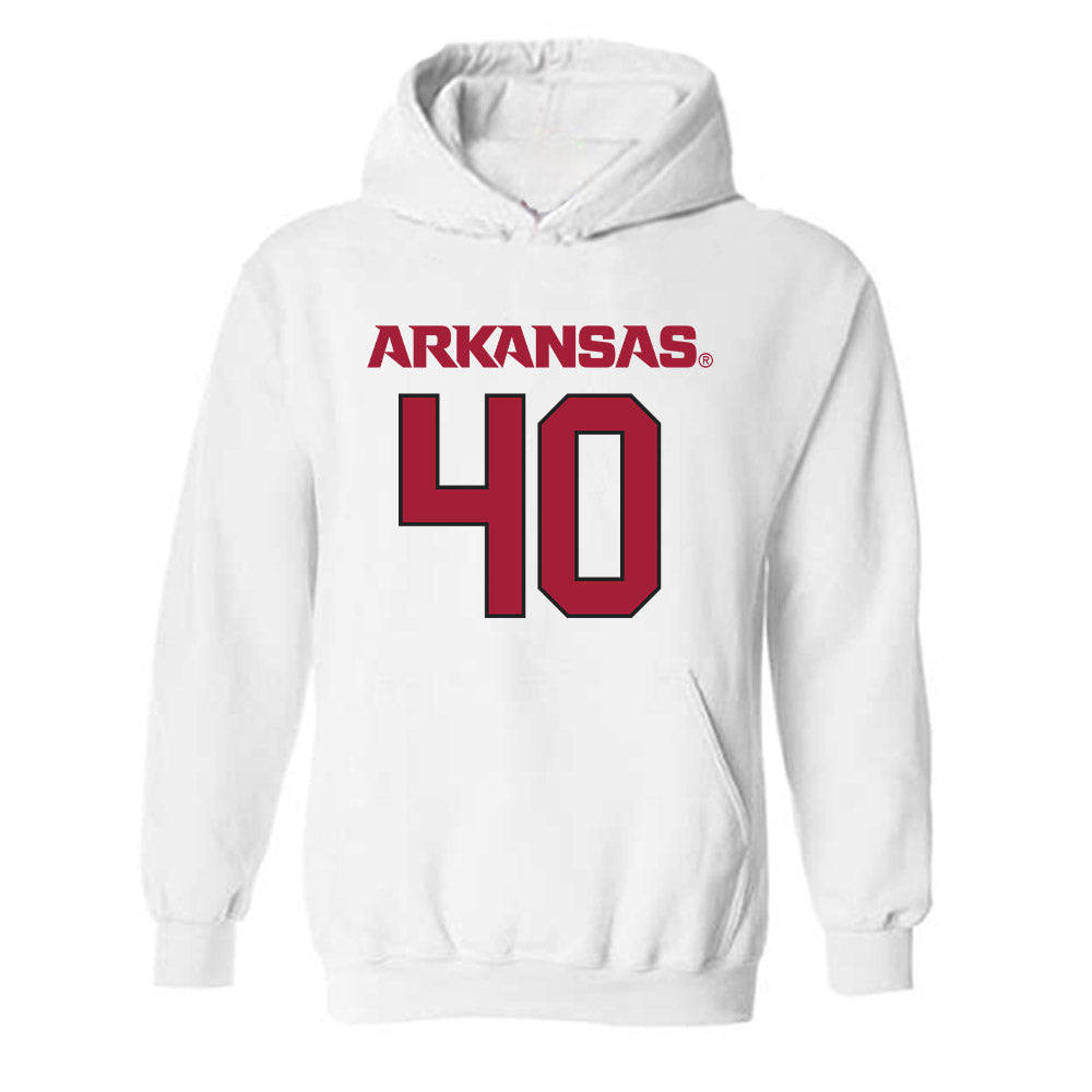 Arkansas - NCAA Football : Colton Yarbrough - Replica Shersey Hooded Sweatshirt-1