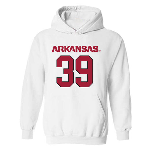 Arkansas - NCAA Football : Braeden McAlister - Replica Shersey Hooded Sweatshirt-0