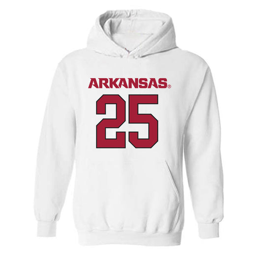 Arkansas - NCAA Football : Ja’Quavion Smith - Replica Shersey Hooded Sweatshirt-0