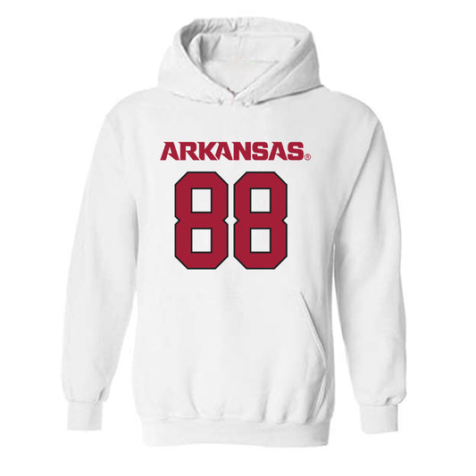 Arkansas - NCAA Football : Xadavien Sims - Replica Shersey Hooded Sweatshirt-0